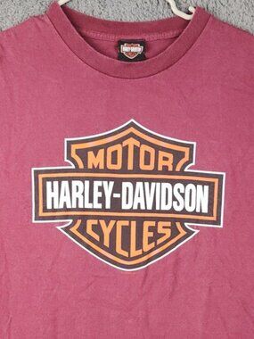 Harley Davidson Texas Motorcycles Shirt Men's Large Long Sleeve College Station